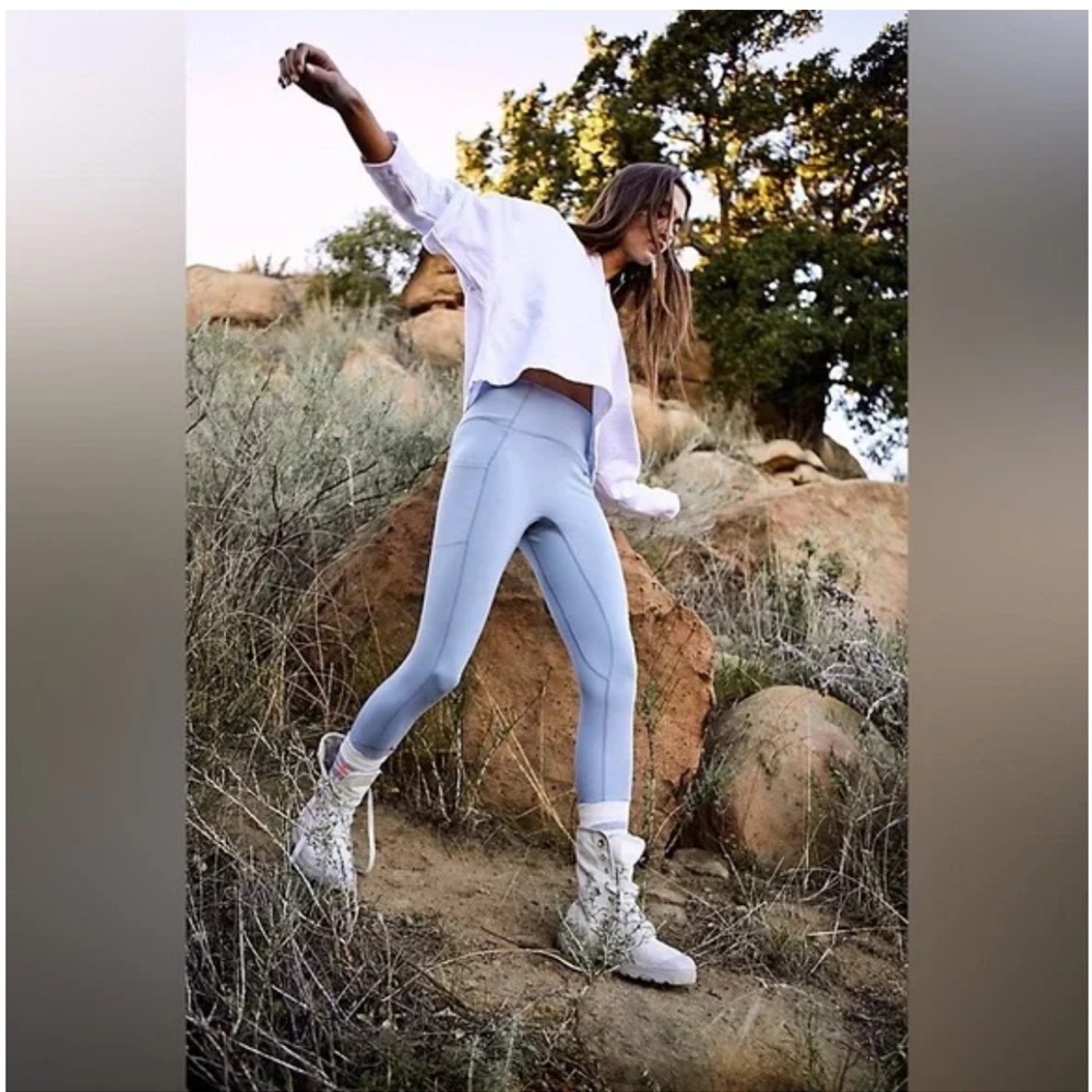FP Movement by‎ Free People Sock It To Me Blue Leggings- Size XS